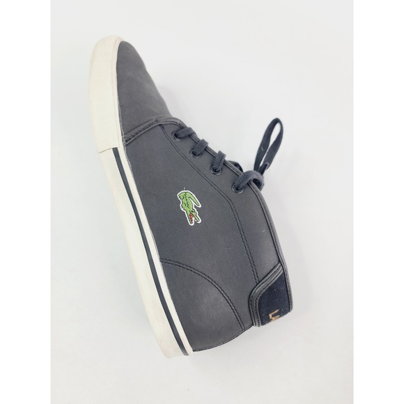 Lacoste High-Top Sneakers, Men's Size 8, Black/White - Picture 5 of 7